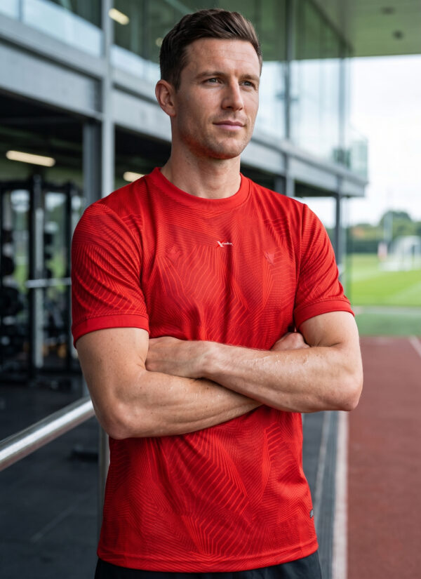 Men Abstract Print Slim Fit Crew Neck T-shirt